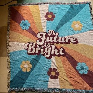 Phil Lester Merch “The Future is Bright” Throw Blanket